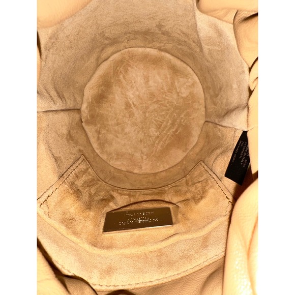 MICHAEL KORS COLLECTION Ischia Mini Leather and Fringe Bucket Bag Natural Peanut - Picture 8 of 14